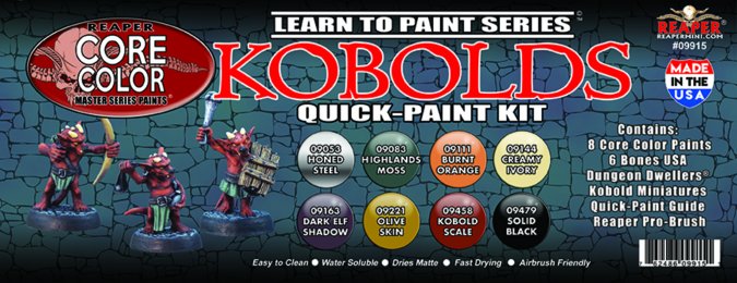 RPR 09915 Learn to Paint Kit: Kobold Quick-Paint Kit