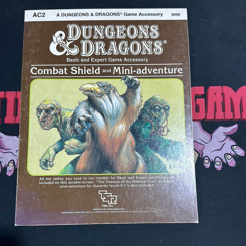 Dungeons & Dragons 1E: Combat Shield and Mini-Adventure AC2