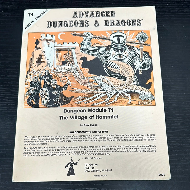 Advanced Dungeons & Dragons 1E: The Village of Hommlet T1 (Mono)