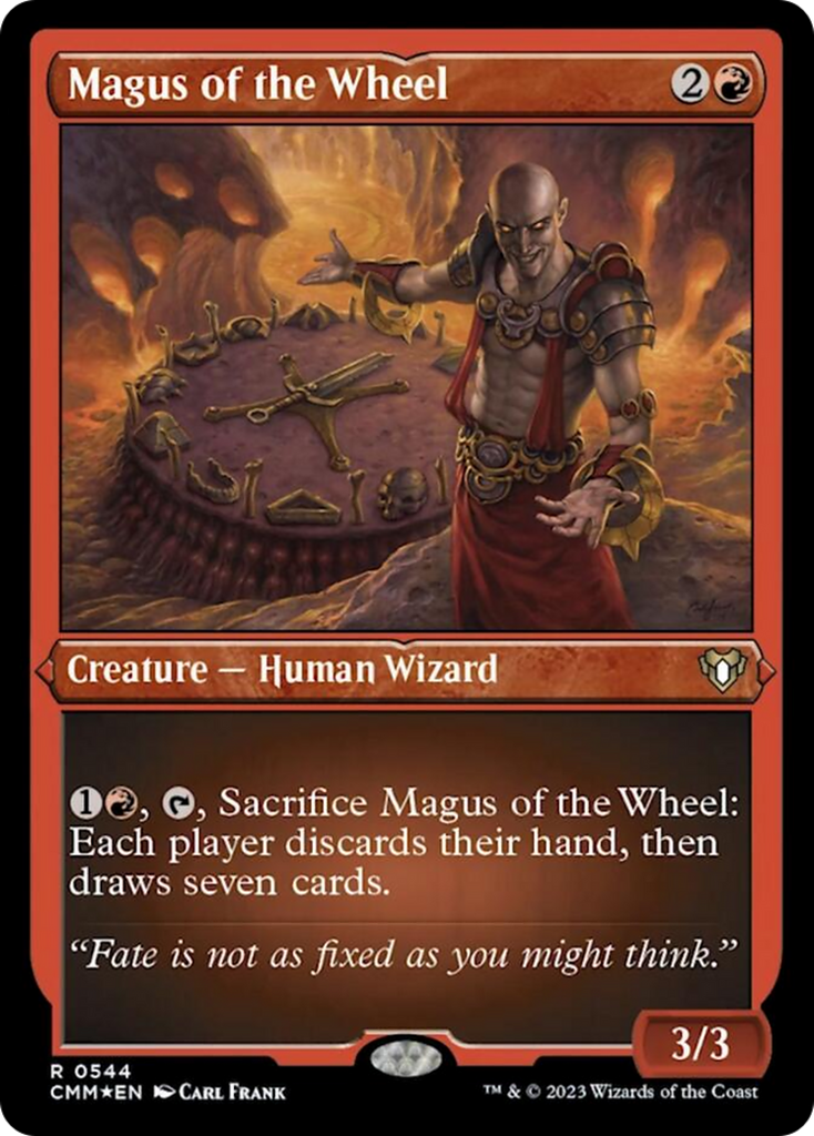 mtg magus cards Magus of the Wheel (Foil Etched) [Commander Masters]