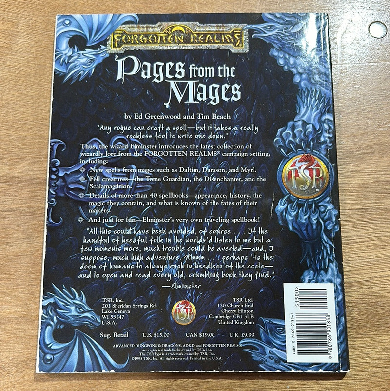 Advanced Dungeons & Dragons 2E: Forgotten Realms - Pages from the Mages