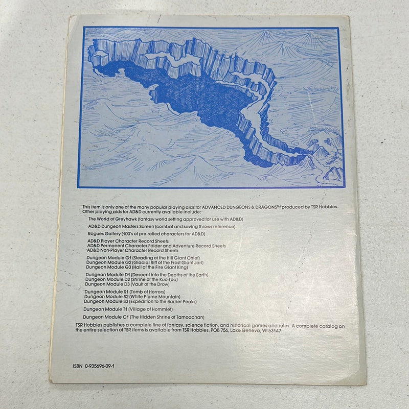 Advanced Dungeons & Dragons 1E: The Glacial Rift of the Frost Giant Jarl G2 (Mono)