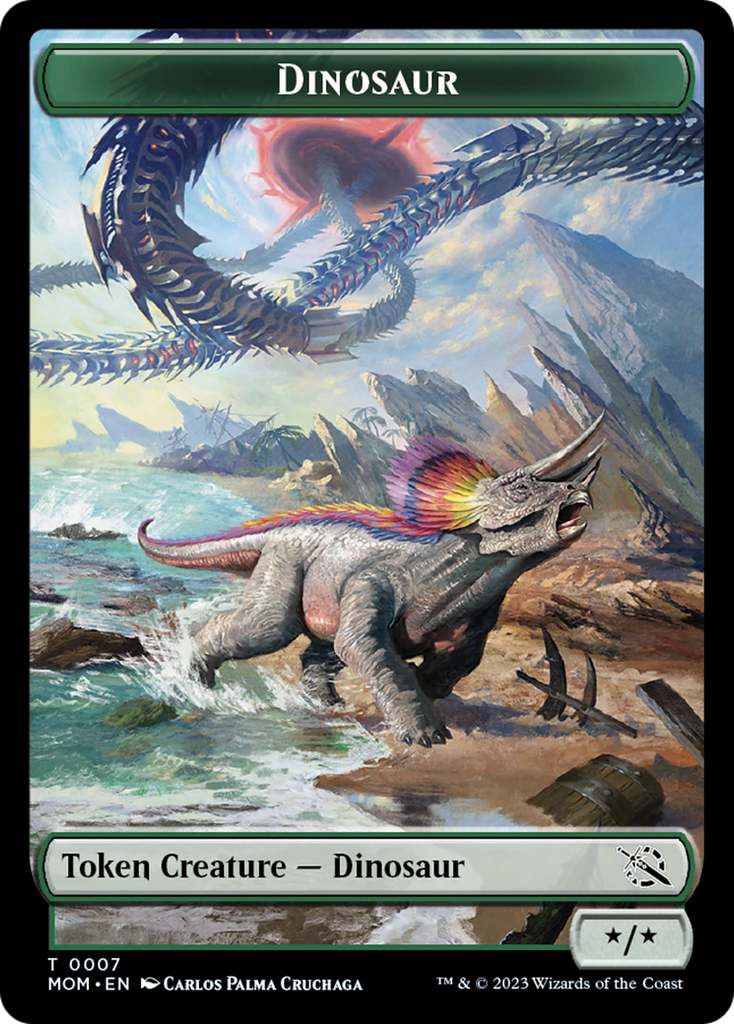 dinosaur mtg cards Dinosaur Token [March of the Machine Tokens]