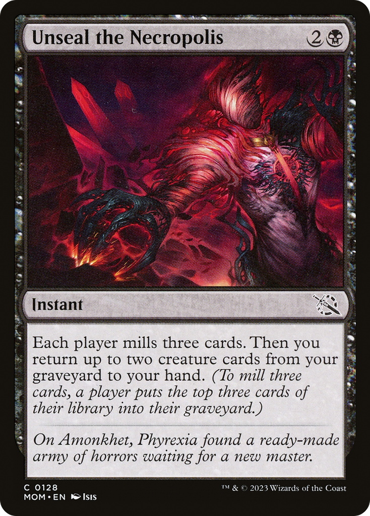 new mill cards mtg Unseal the Necropolis [March of the Machine]