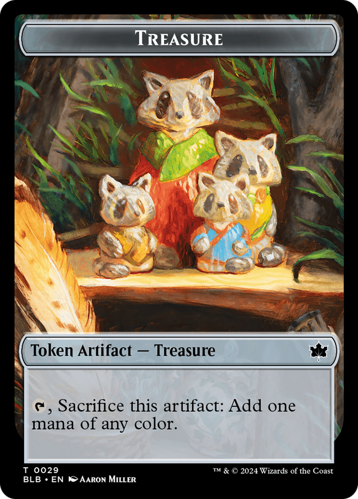 mtg squirrel cards Squirrel // Treasure Double-Sided Token [Bloomburrow Tokens]