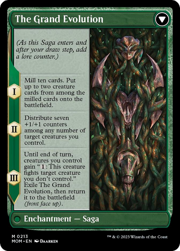 evolve cards mtg Vorinclex // The Grand Evolution [March of the Machine]