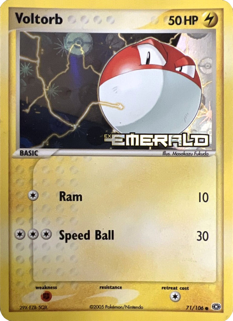 pokemon japanese card packs Voltorb (71/106) (Stamped) [EX: Emerald]