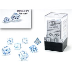 CHX 20581 - Borealis Icicle/Light Blue Mini Polyhedral 7-Die Set