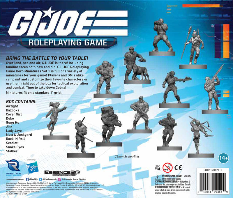 G. I. Joe RPG: Hero Miniatures Set 1