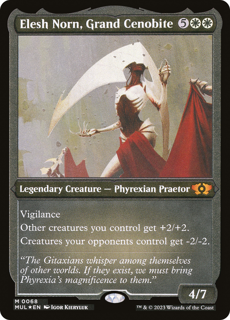 elesh norn mtg card Norn, Mother of Machines (Oil Slick Raised Foil) add a lore counter.) I Incubate 2 five times MTGNexus - Elesh Norn, Empress