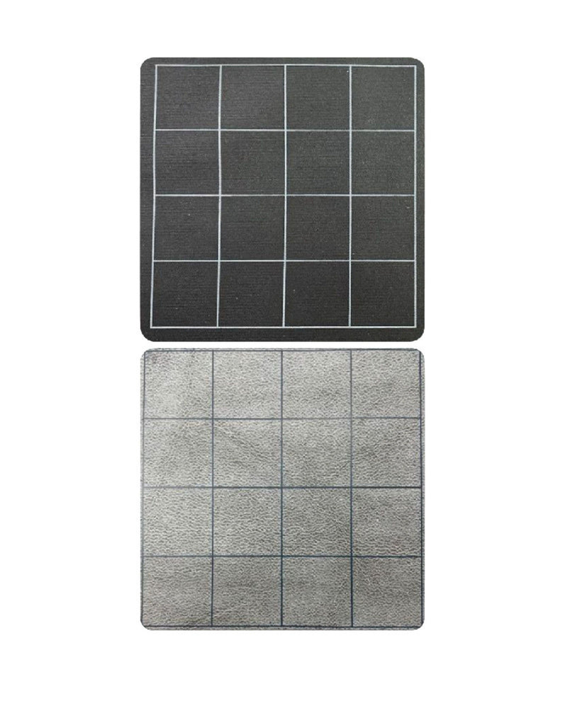 CHX 96480 Battlemat: Two-Color Vinyl Game Mat - Black Grey 1" Square Pattern