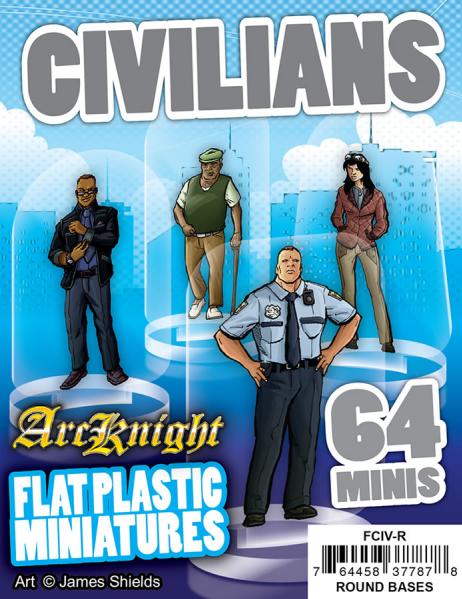 ArcKnight Flat Plastic Miniatures: Civilians
