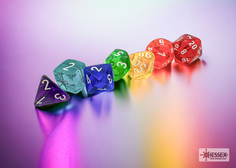 CHX 23099 Prism Translucent GM & Beginner Player Polyhedral 7-Die Set
