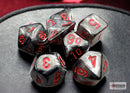 CHX 20478 - Velvet Black/red Mini-Polyhedral 7-Dice Set