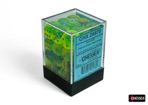 CHX 26870 Plasma Green - Teal/Orange 12mm d6 Dice Block (36 Dice)