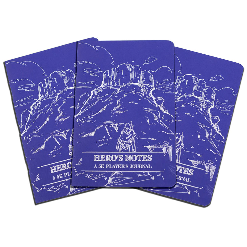 Dungeon Notes Hero's Journals 3 Pack - Purple