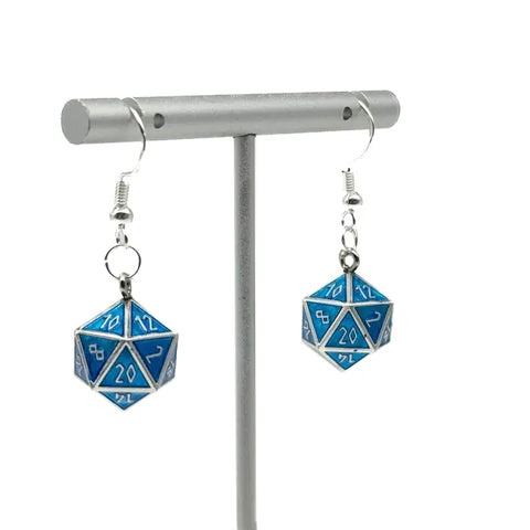 Witches Fire - Ioun Stone D20 Dice Earrings