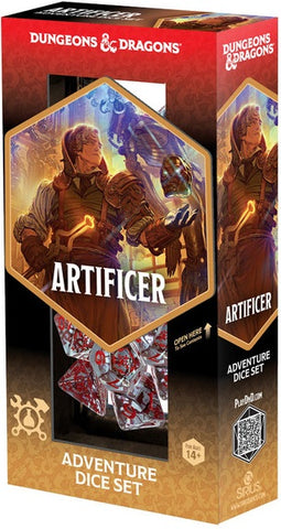 Dungeons & Dragons Adventure Dice Set: Artificer - Red / Clear