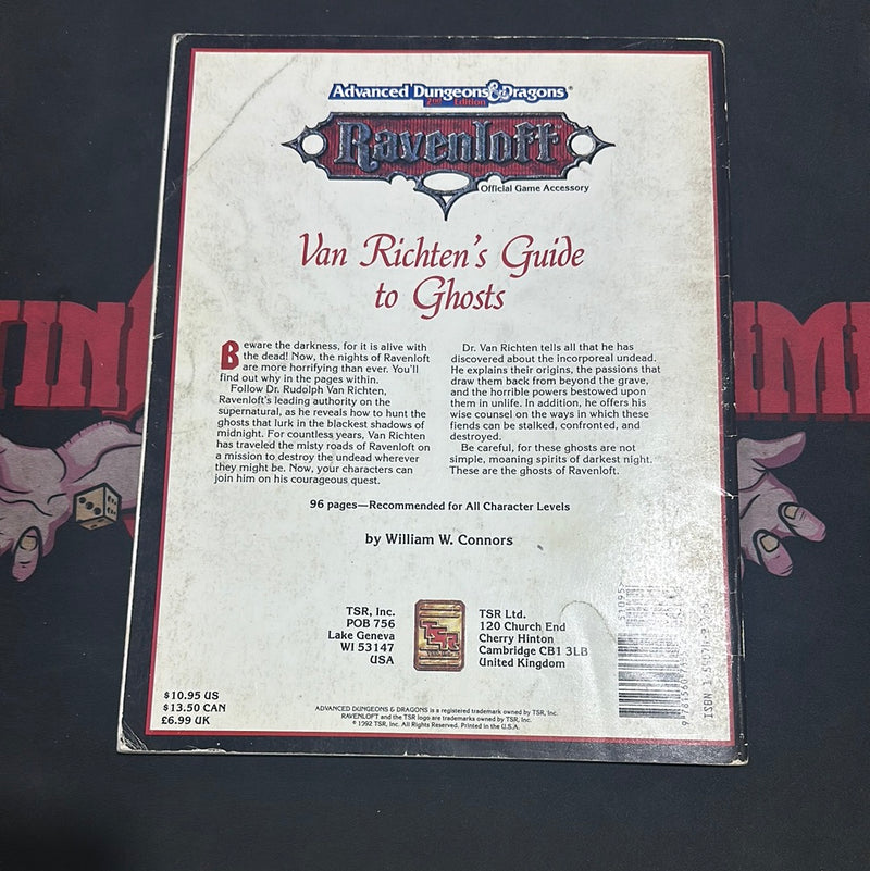 Advanced Dungeons & Dragons 2E: Ravenloft - Van Richten’s Guide to Ghosts