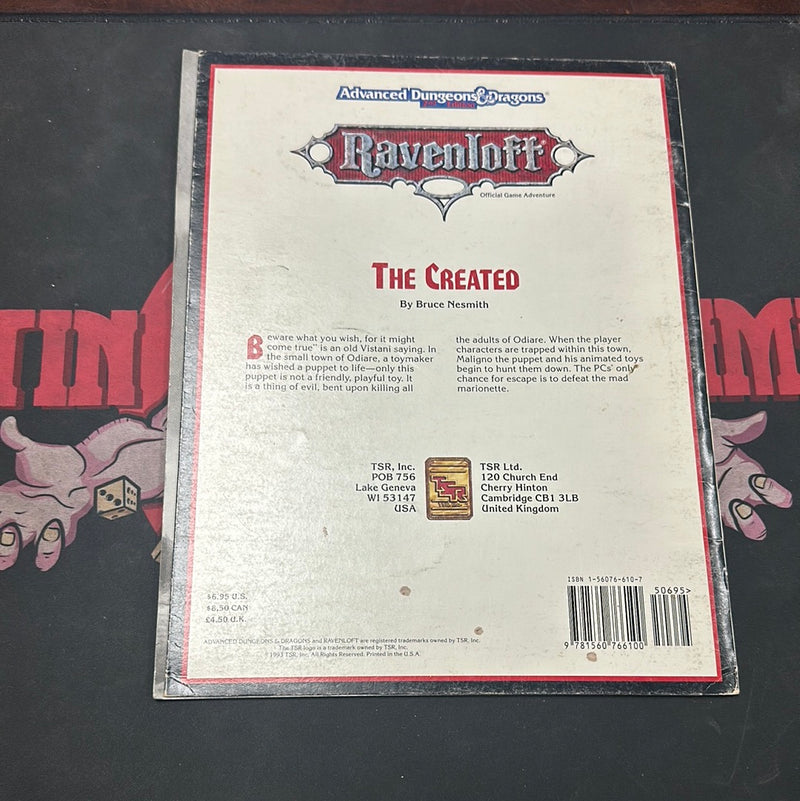 Advanced Dungeons & Dragons 2E: Ravenloft - The Created