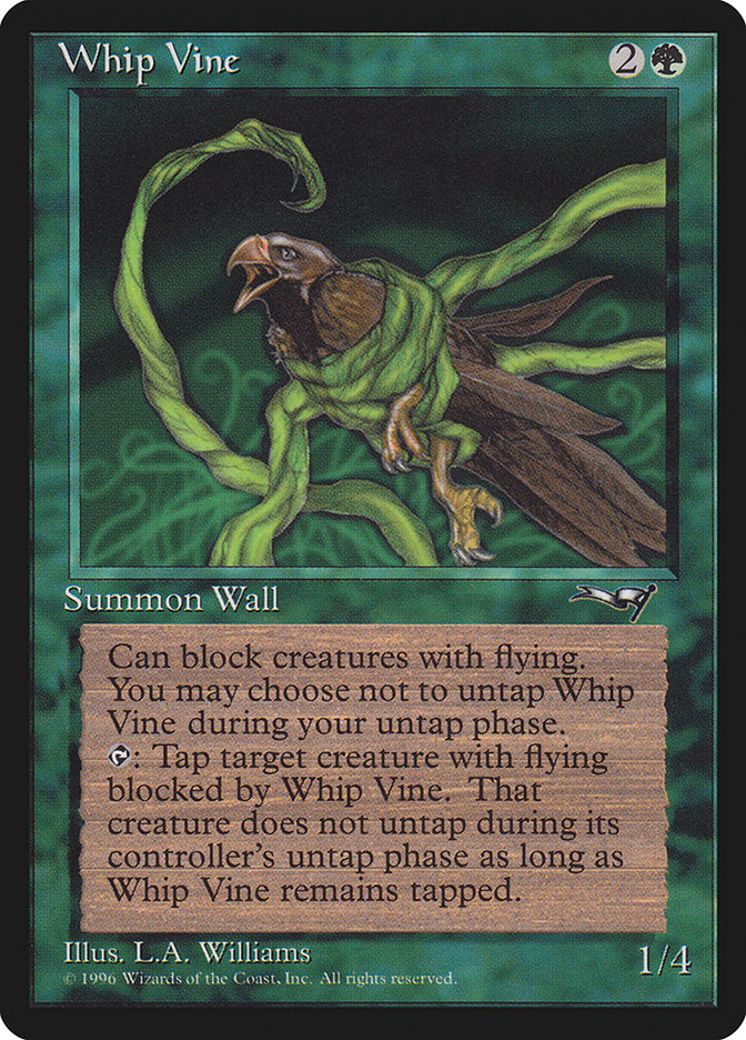 mtg cards to untap creatures Whip Vine (Holding Bird) [Alliances]
