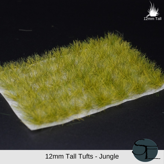 12mm XL Self-Adhesive Static Grass Tufts (Jungle)