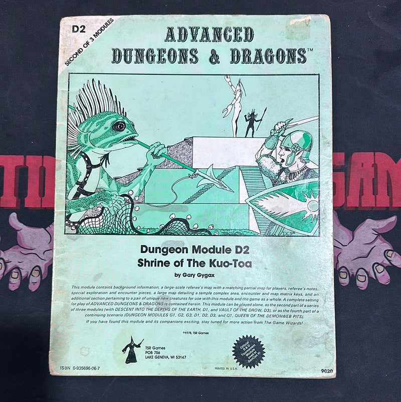 Advanced Dungeons & Dragons 1E: Shrine of the Kuo-Toa D2 (Mono Cover)