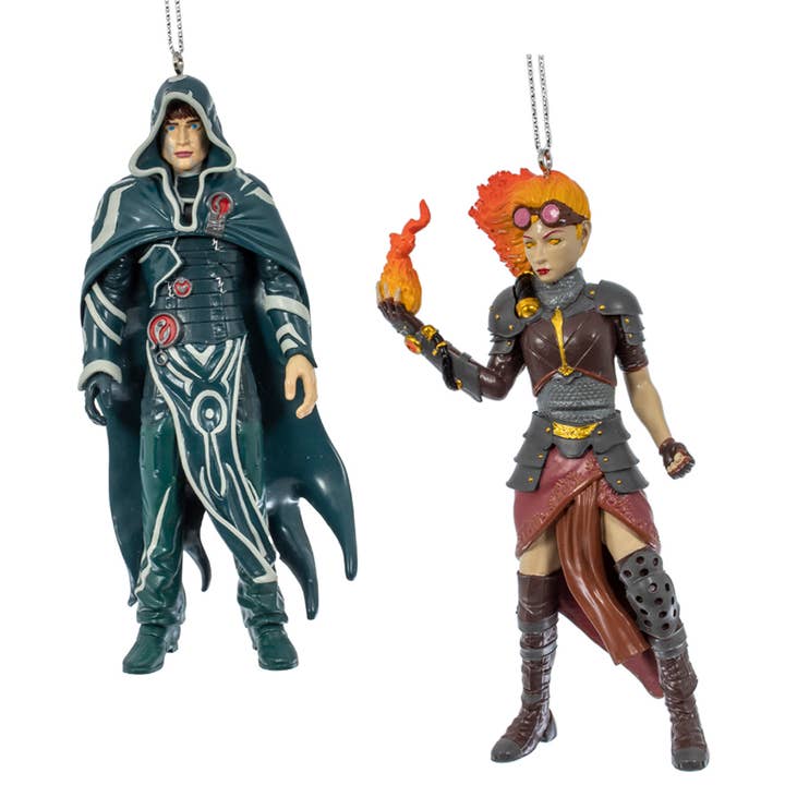 5"Resin Magic Jace/Chandra Ornaments