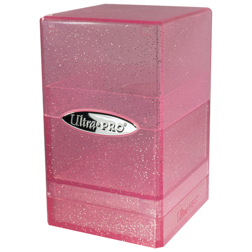 Ultra Pro Glitter Satin Tower Deck Box - Pink