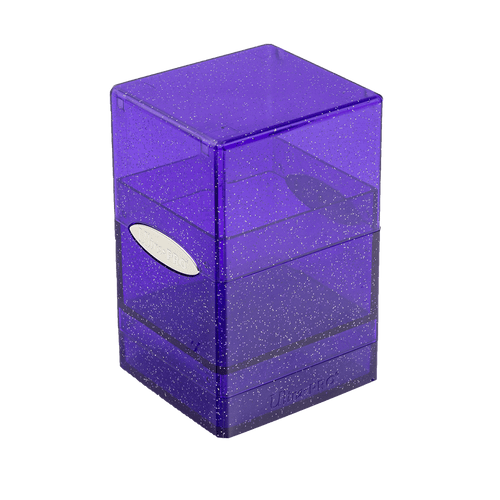 Ultra Pro Glitter Satin Tower Deck Box - Purple