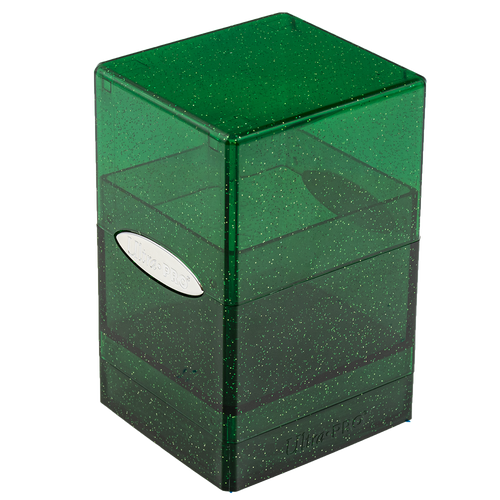 Ultra Pro Glitter Satin Tower Deck Box - Green
