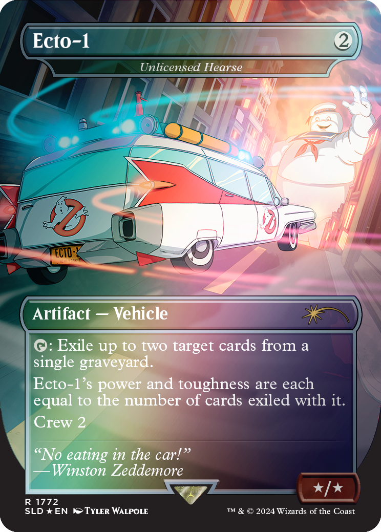 Ecto-1 - Unlicensed Hearse (Rainbow Foil) [Secret Lair Drop Series]