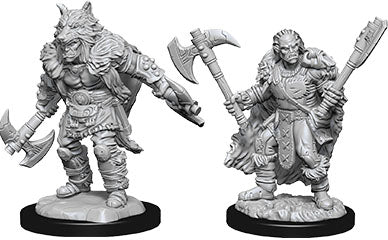 Nolzur's Marvelous Miniatures: Male Half-Orc Barbarian (unpainted)