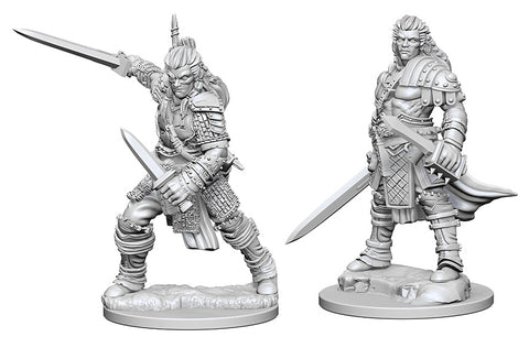 Pathfinder Battles Deep Cuts: Human Male Fighter (unpainted)