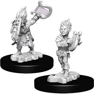 Pathfinder Battles Deep Cuts: Gnome Male Bard (unpainted)