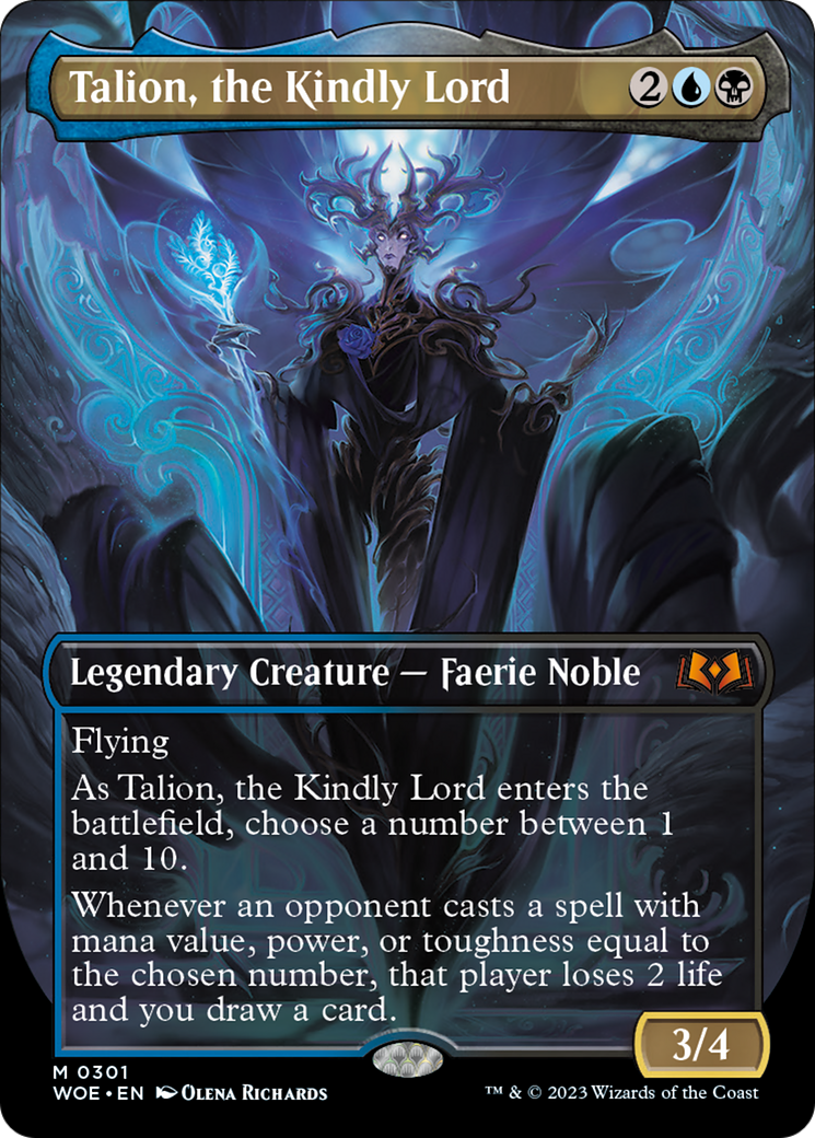 mtg borderless cards Magic: The Gathering - Tiamat (298) - If its a Saga Talion, the Kindly Lord (Borderless