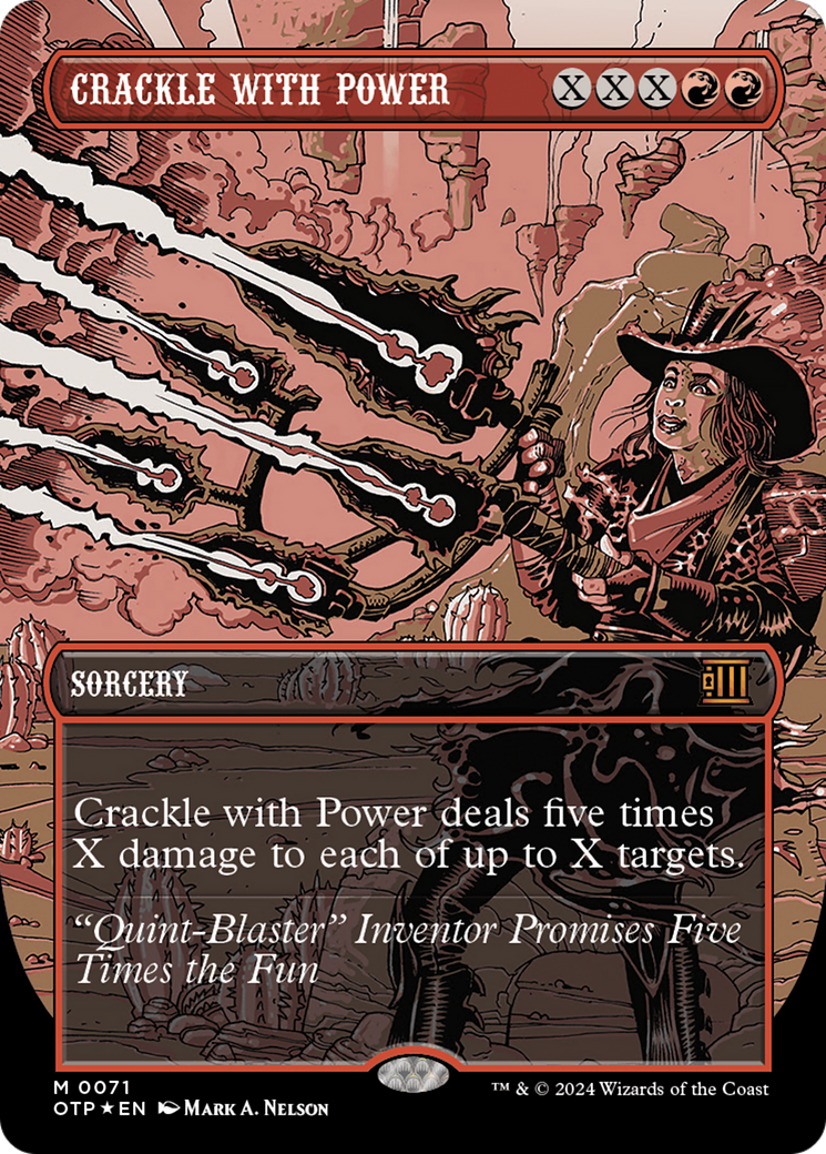 Crackle with Power (Textured Foil) [Outlaws of Thunder Junction: Break Crackle with Power (Textured Foil) [Outlaws of Thunder Junction: Break