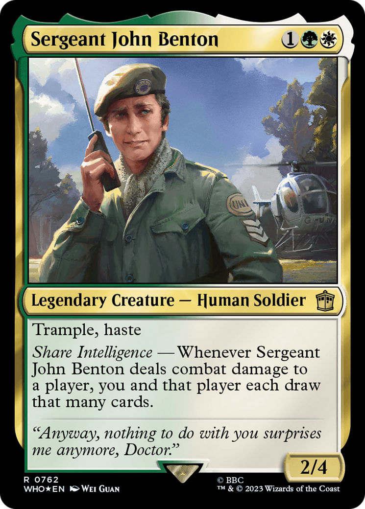 Sergeant John Benton (Surge Foil) [Doctor Who]