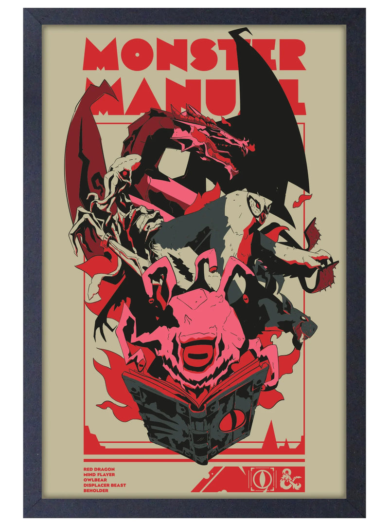 D&D Framed Poster: Monster Manual
