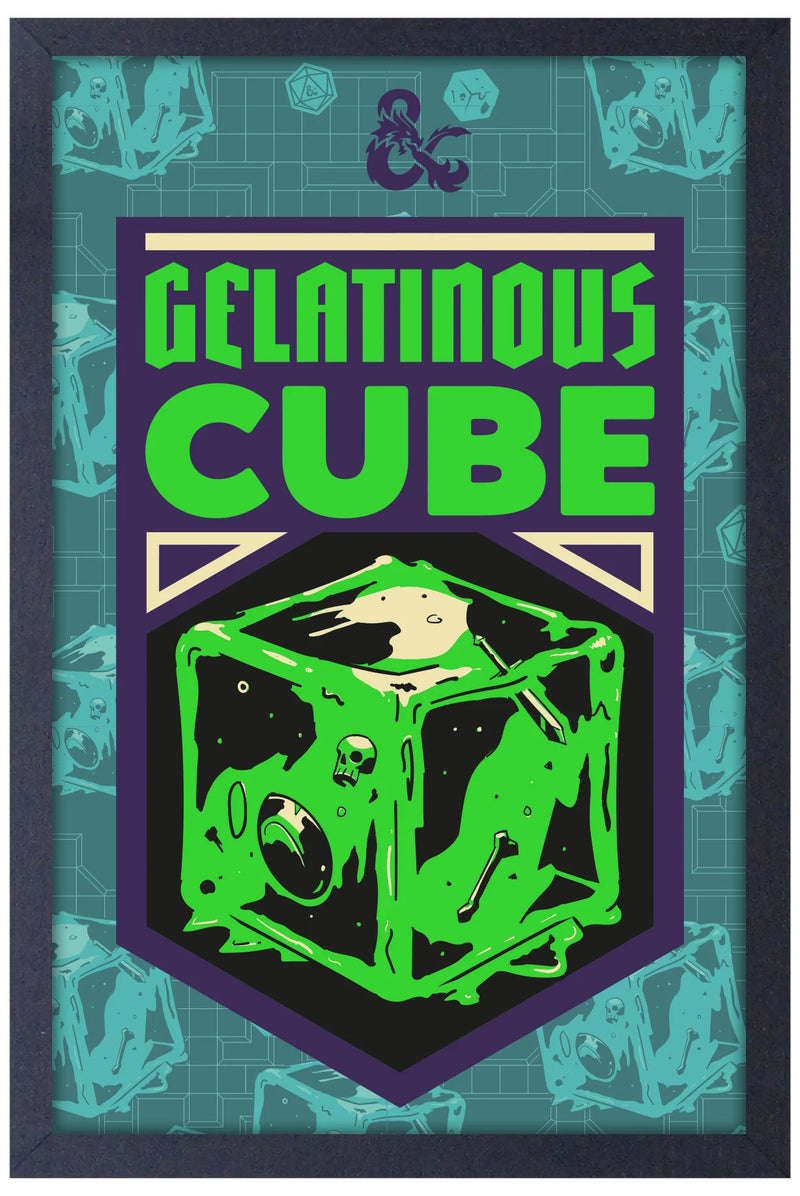 D&D Framed Poster: Gelatinous Cube
