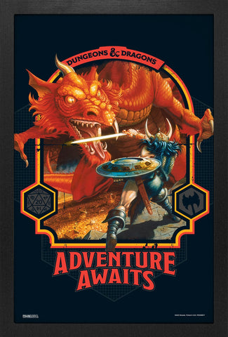 D&D Framed Poster: Adventure Awaits