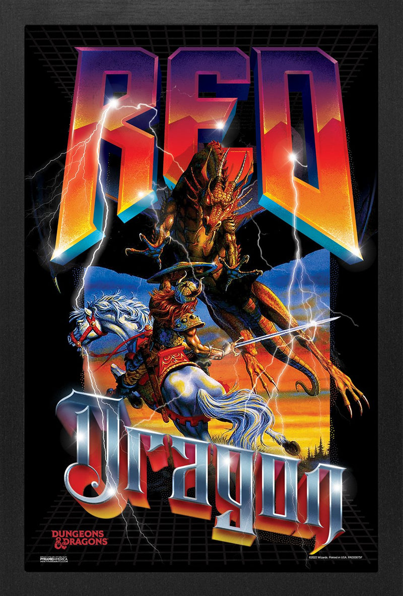 D&D Framed Poster: Red Dragon