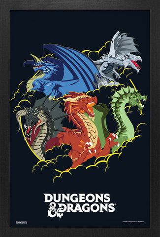 D&D Framed Poster: It Starts with a Party