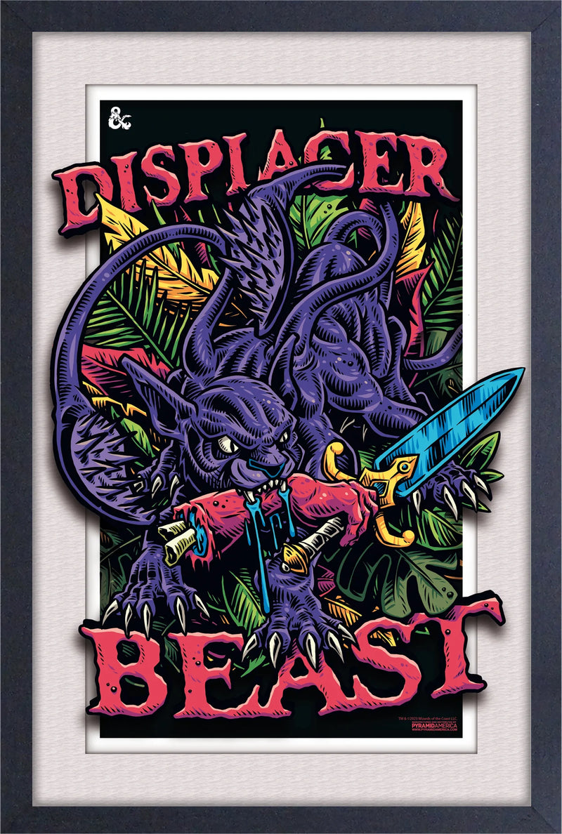 D&D Framed Poster: Displacer Beast