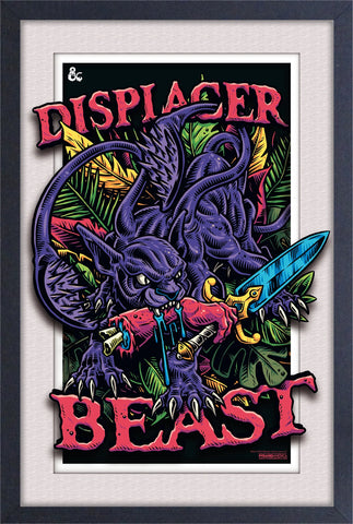 D&D Framed Poster: Displacer Beast