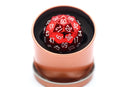 Titans Fist D60 Metal Dice - Red W/ White