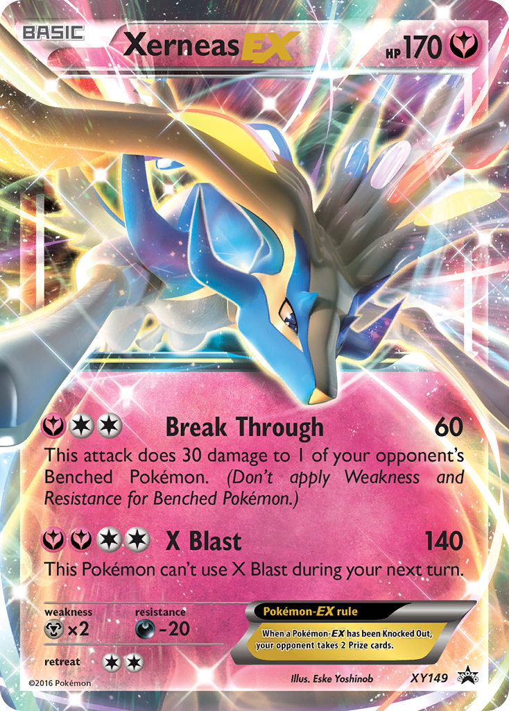 ancient mu pokemon card Xerneas EX (XY149) [XY: Black Star Promos]