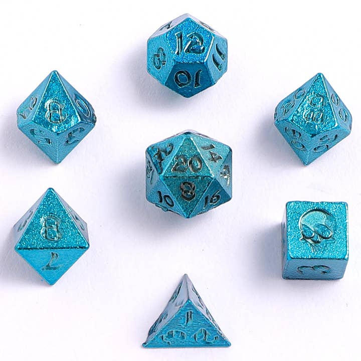 Unseelie Mini Rpg Dice Set - Blue