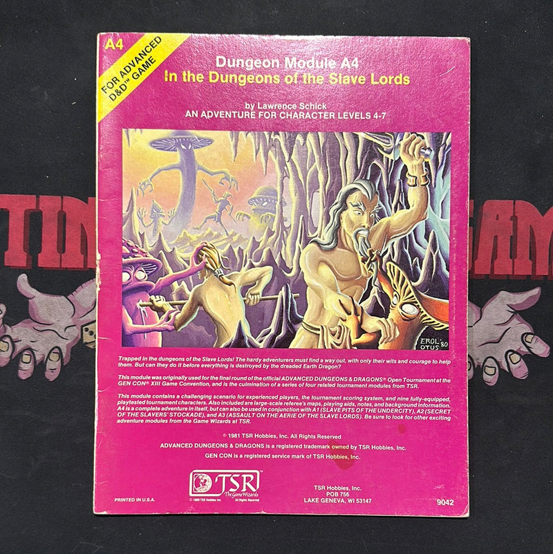 Advanced Dungeons & Dragons 1E: In the Dungeons of the Slave Lords A4 (B)