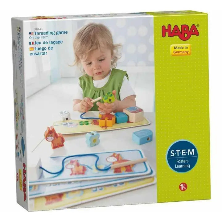 Haba Threading Game on the Farm